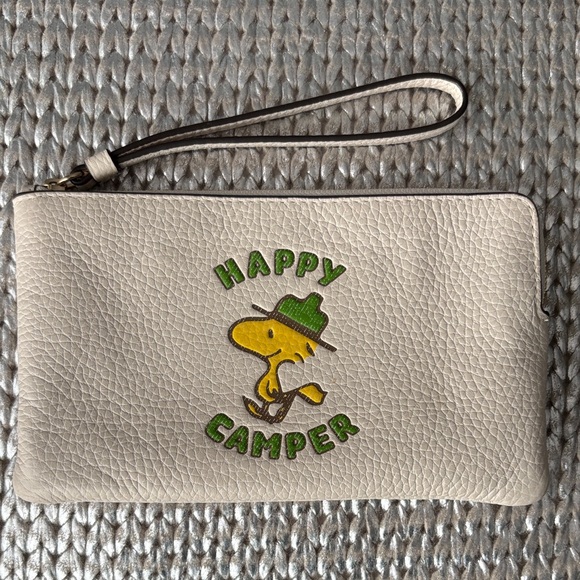 Coach Handbags - COACH X Peanuts large corner zip wristlet